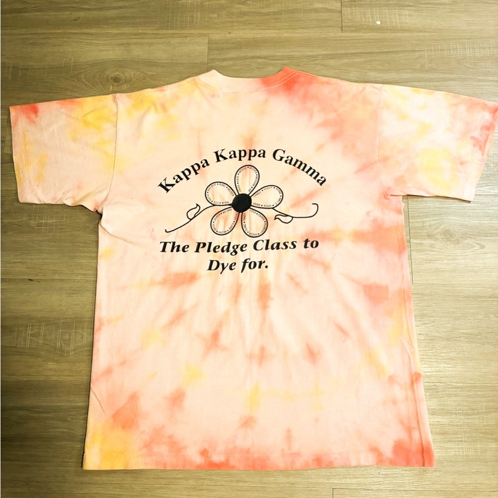 Vintage KAPPA KAPPA GAMMA Tie-Dye Short Sleeve Tee